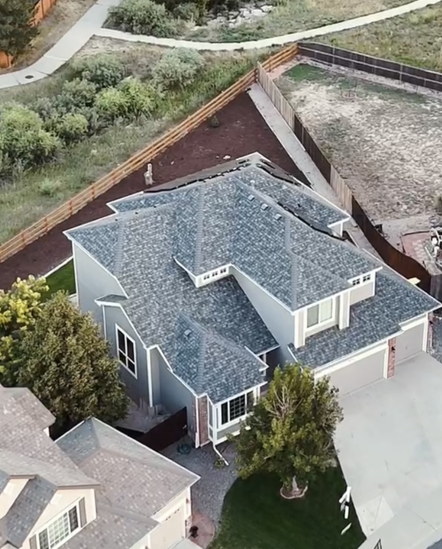 Newly restored roof by Homey Roofing in Clear Creek County, CO