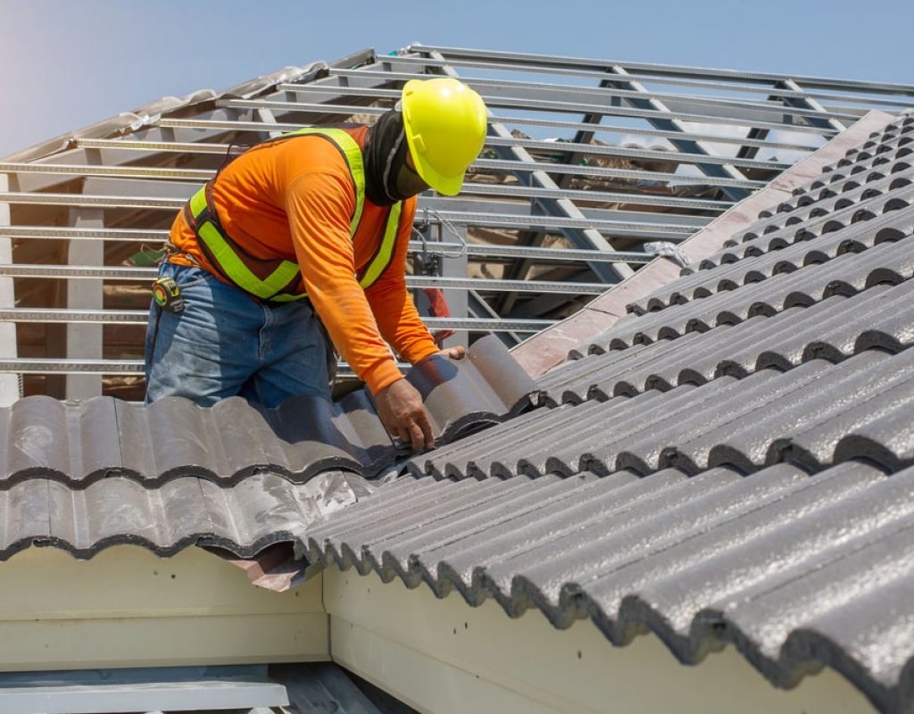 Professional roofing company in Colorado Springs, CO completing roof installation